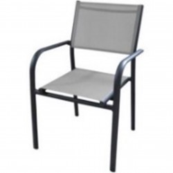 Fauteuil duca -graphite/perle