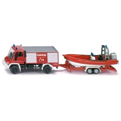 Pompiers Avec Bateau - SIKU