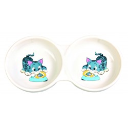 Écuelle double avec motifs...