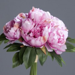 Bouquet pivoine 35cm-lavand