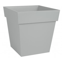 Pot carre toscane 32cm gris...