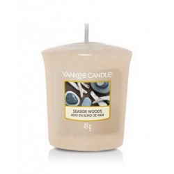 Bougie votive bois bord de...