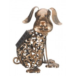 Chien silhouette led métal