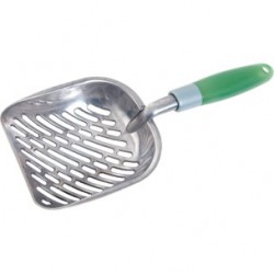 Pelle a litiere chat alu vert