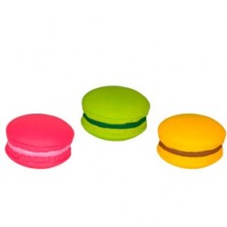 Jouet en vinyl macaron 7cm ass