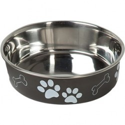 Mangeoire inox bella noir 21cm