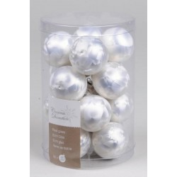 Boite De Boules Blanc Givré...
