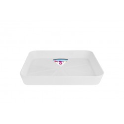 Soucoupe carrée Loft 22 Blanc