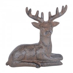 Cerf Couché En Fonte -Vendu...