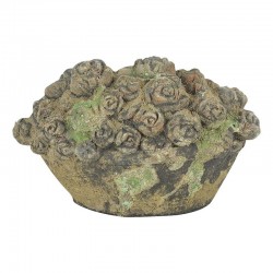 Corbeille fleurs mousse