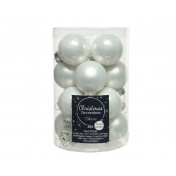 Boite De Boules Blanc Hiver...