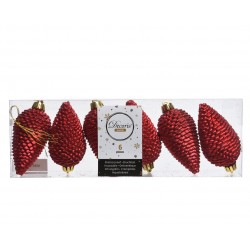 Boite Pomme De Pin Rouge...
