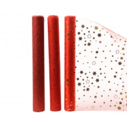 Chemin Table Rouge En...