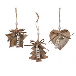 Sujet bois /fourrur a/susp...