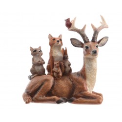 Renne Couché Animaux Sur Le...