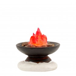 Brazier Pile Noir En...