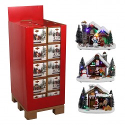 Scène maison de père Noël...