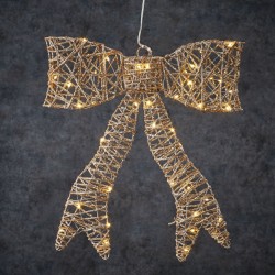 Deco noeud 50LED pile...