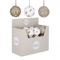 Boule ø10 3ass blanc, marron