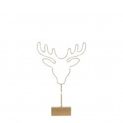 Tête de cerf pile 6x25-H32 or