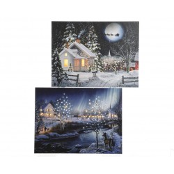 Tableau Scene Hiver...