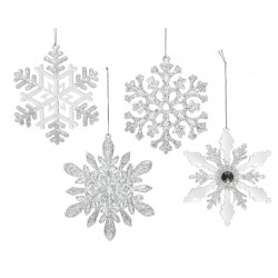 Flocon Transparent/Argent...