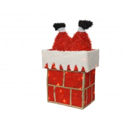 Père noel/cheminee anime...
