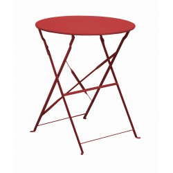 Cuba Guéridon Pliant Rouge...