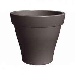 Pot romeo ø98-h88 taup plast