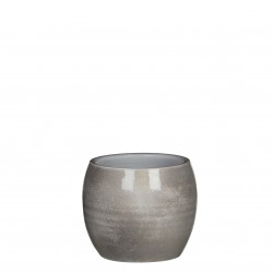 Cache-Pot Lester Rond Gris...