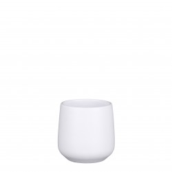 Cache-Pot Amber Rond Blanc...