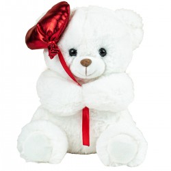 Peluche Ours Blanc + Ballon...
