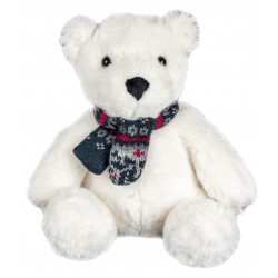 Peluche Ours Assis Blanc...