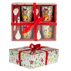 Set De 4 Tasses + Cuillères...