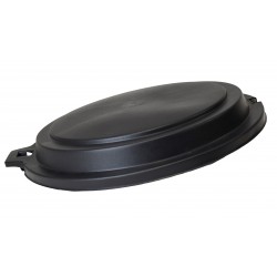 Couvercle poubelle 80L noir...
