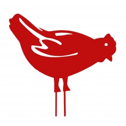 Poule à piquer 28x39 rouge...