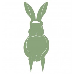Lapin à piquer 17x43.5 vert...