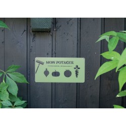 Pancarte déco mon potager...