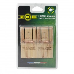 Tapette Souris X2 Bois-MECANIX