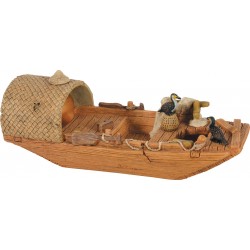 ASIE Pagode décor aqua...