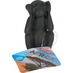 AFRICA Singe sourd décor aqua