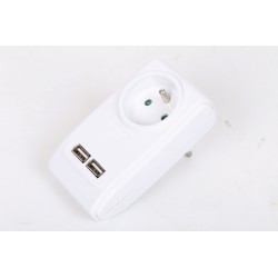 Chargeur 2 Ports Usb Blanc...