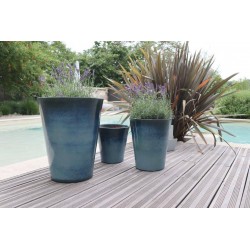 Vase SYDNEY Ø33 BLUE WAWE...