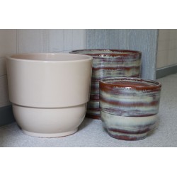 Pot droit REBORD Ø30 CREME...