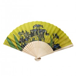 Éventail Iris Jaune...