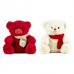 Peluche Ours Blanc Et Rouge...