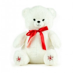 Peluche Ours Beige Flocon...