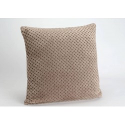 Coussin Damier Taupe 40X40