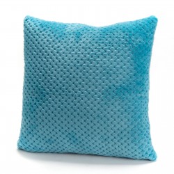 Coussin Damier Turquois 40X40