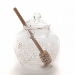 Pot Miel Abeille Cuillere H12